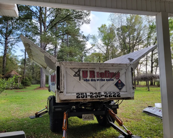hydraulic trailer lift ready for loading